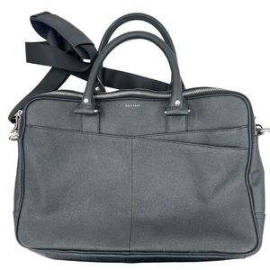 Cole Haan x American Airlines Pebbled Leather‎ Slim Brief Case Laptop Bag